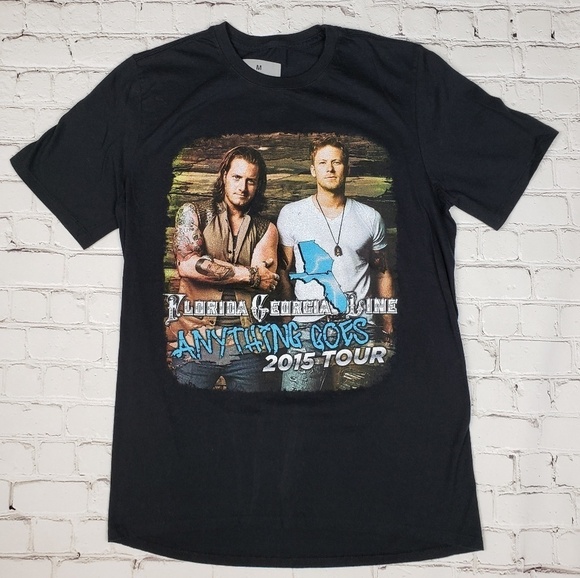 Florida Georgia Line 2015 Tour Graphic T Medium - Picture 2 of 7